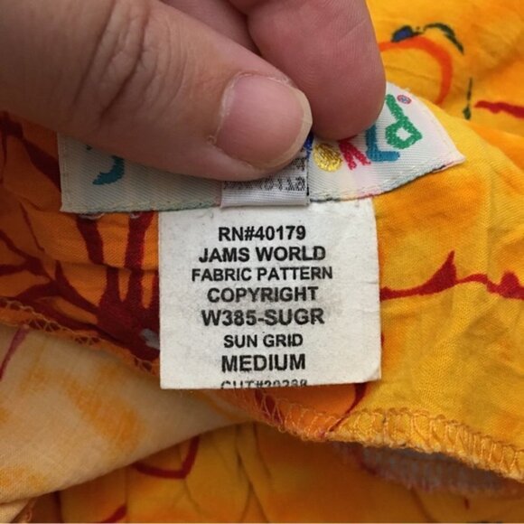 Vintage Jams World “Sun Grid” Sleeveless Floral Groovy Asymmetrical Sundress - Picture 9 of 10